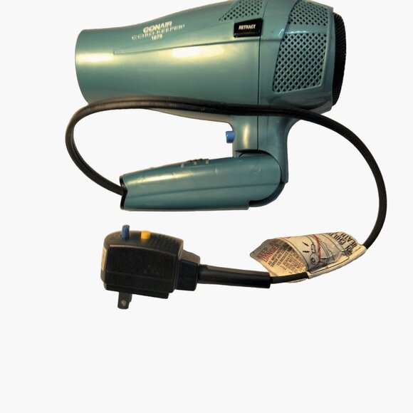 Conair Cord Keeper 1875 Hair Dryer folding Handle Retractable Cool Shot Button - Picture 2 of 13